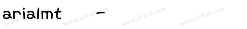 arialmt 常规字体转换
